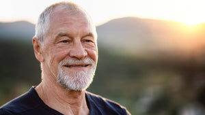 man is blij met prostaat supplement