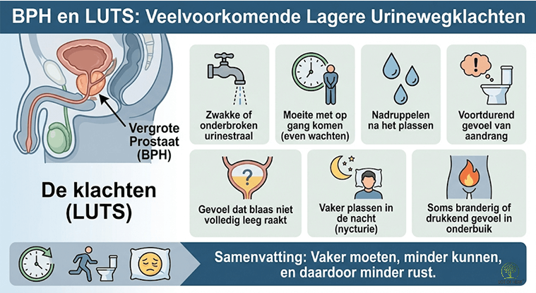 infographic over de verschillende soorten incontinentie